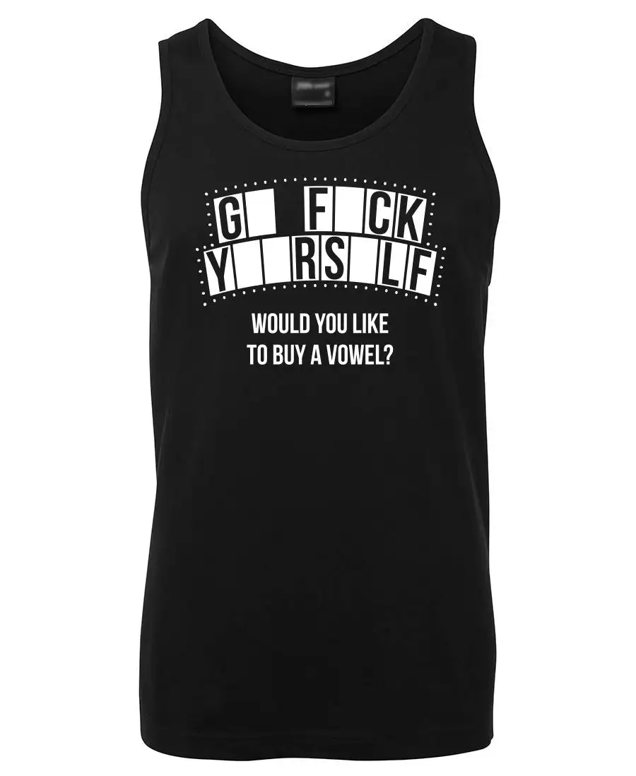 Vowel Joke Graphic Tank Top