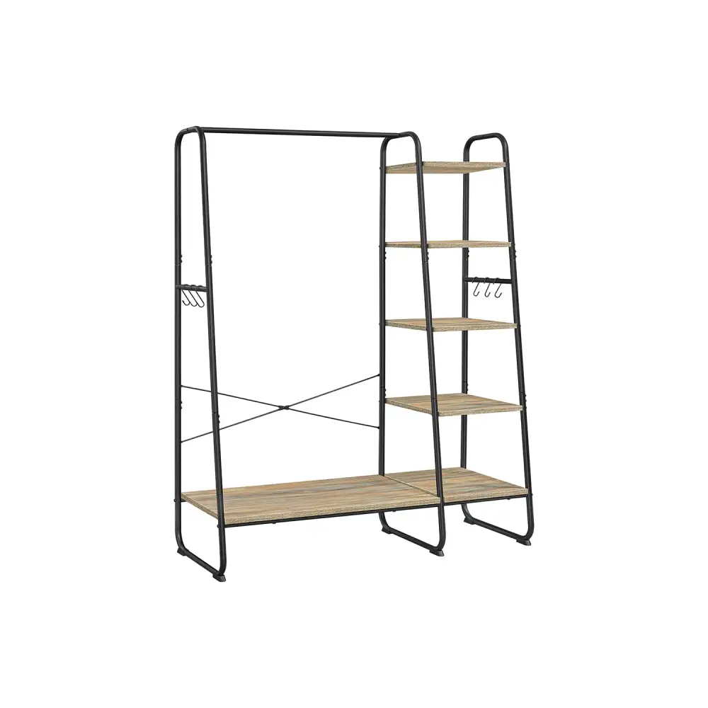 Clothes Rack With Shoe Storage Shelf