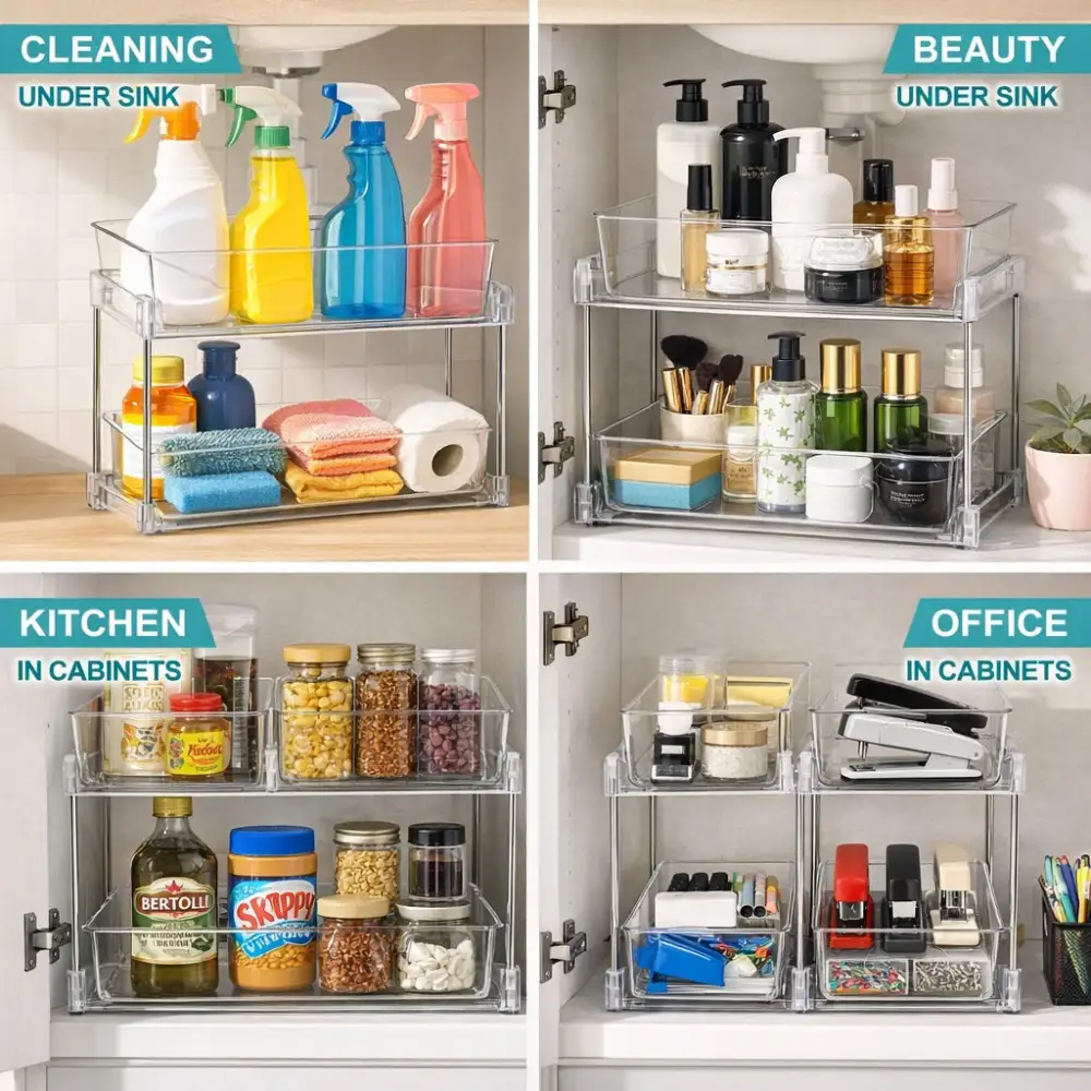 Tier Pull Out Office Organizers