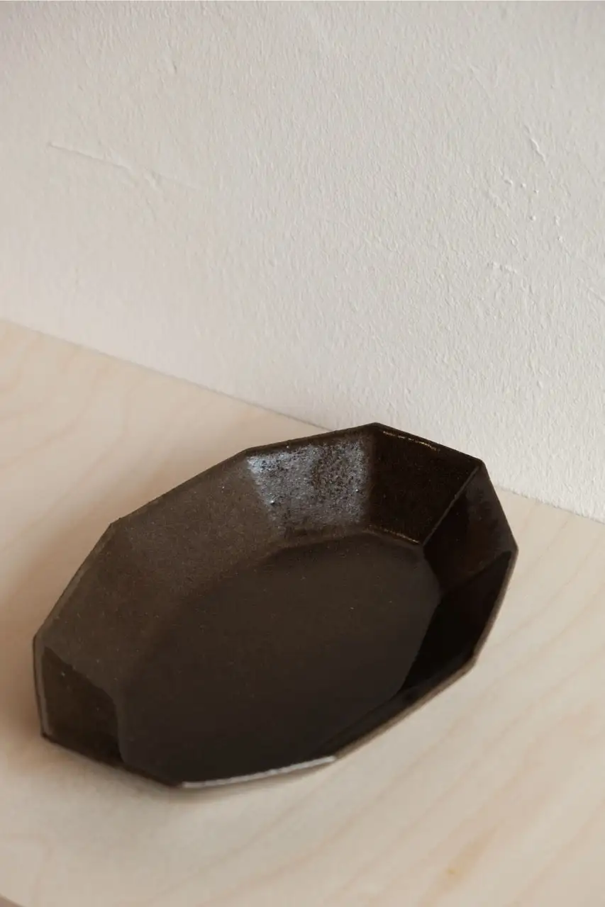 Handmade Ten-cornered Deep Plate