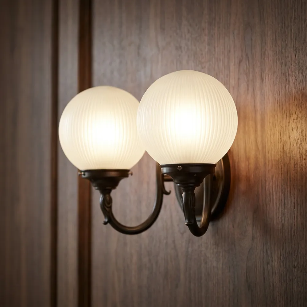 Classic Glass Adjustable Double Decorative Wall Light