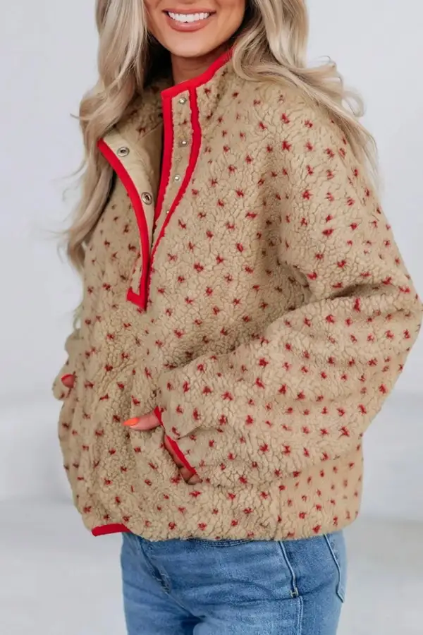 Fleece Color Block Sweatshirt