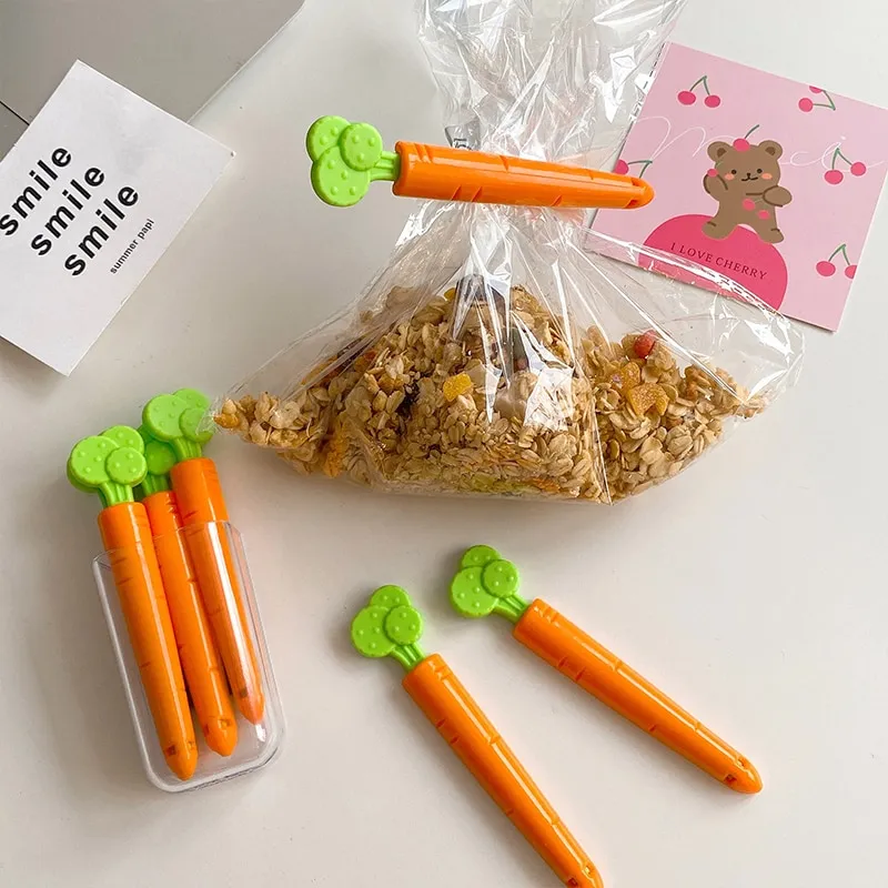 5pcs Bag Clips Portable Food Snack Bag Sealing Clamp