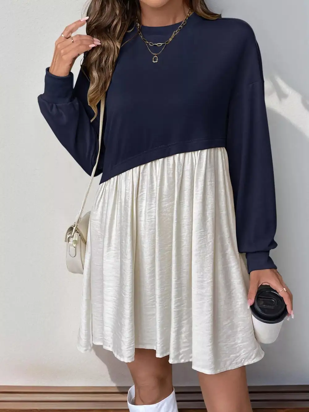 Classic Ruched Casual Dress