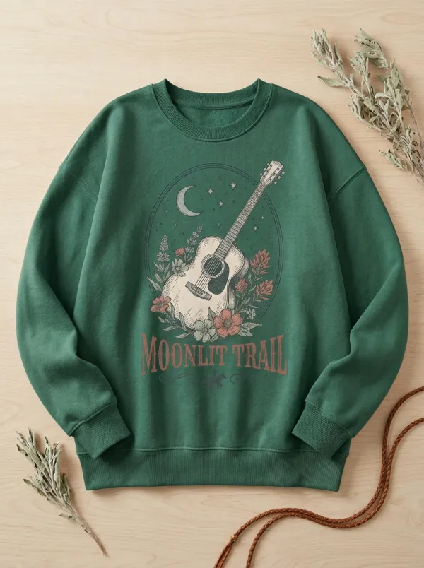 Rustic Floral Western Graphic Sweatshirt
