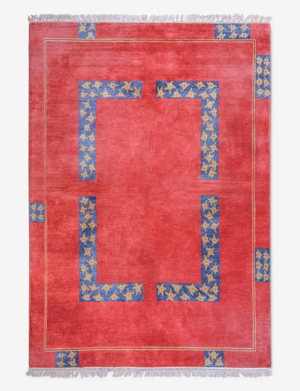 Distinctive Handcrafted Moroccan Inspired Hand Knotted Wool Area Rug