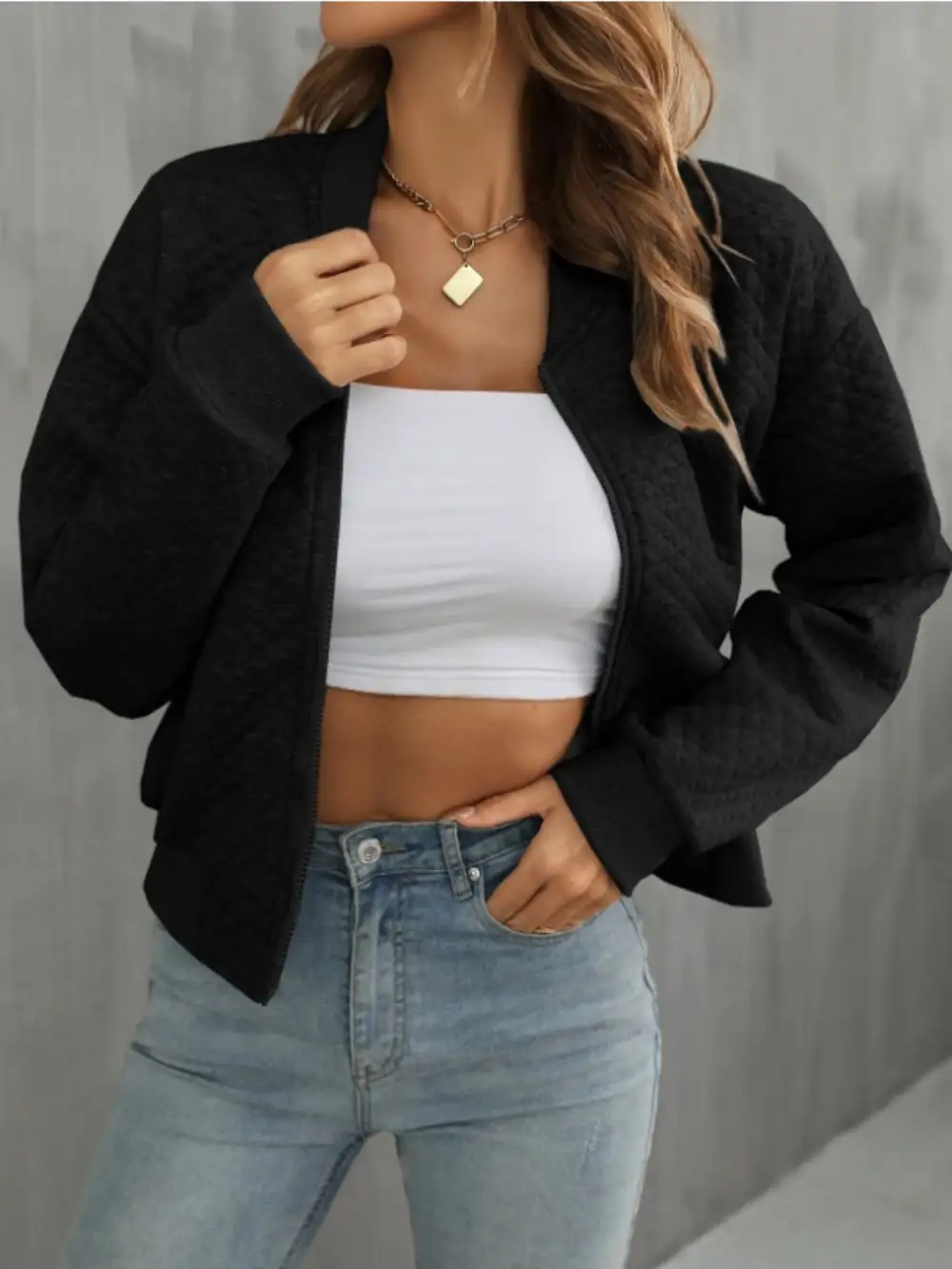 Refined Zip-Up Jacket