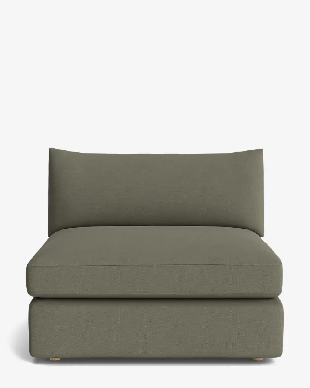 Plush Modular Armless Seat