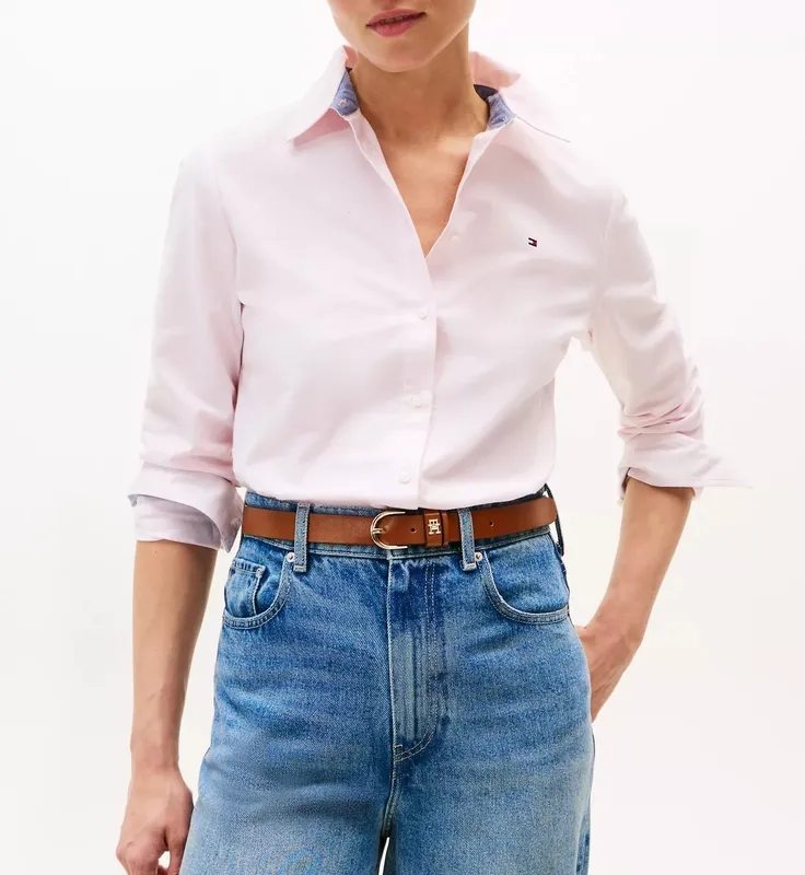 Pink Solid Casual Shirt