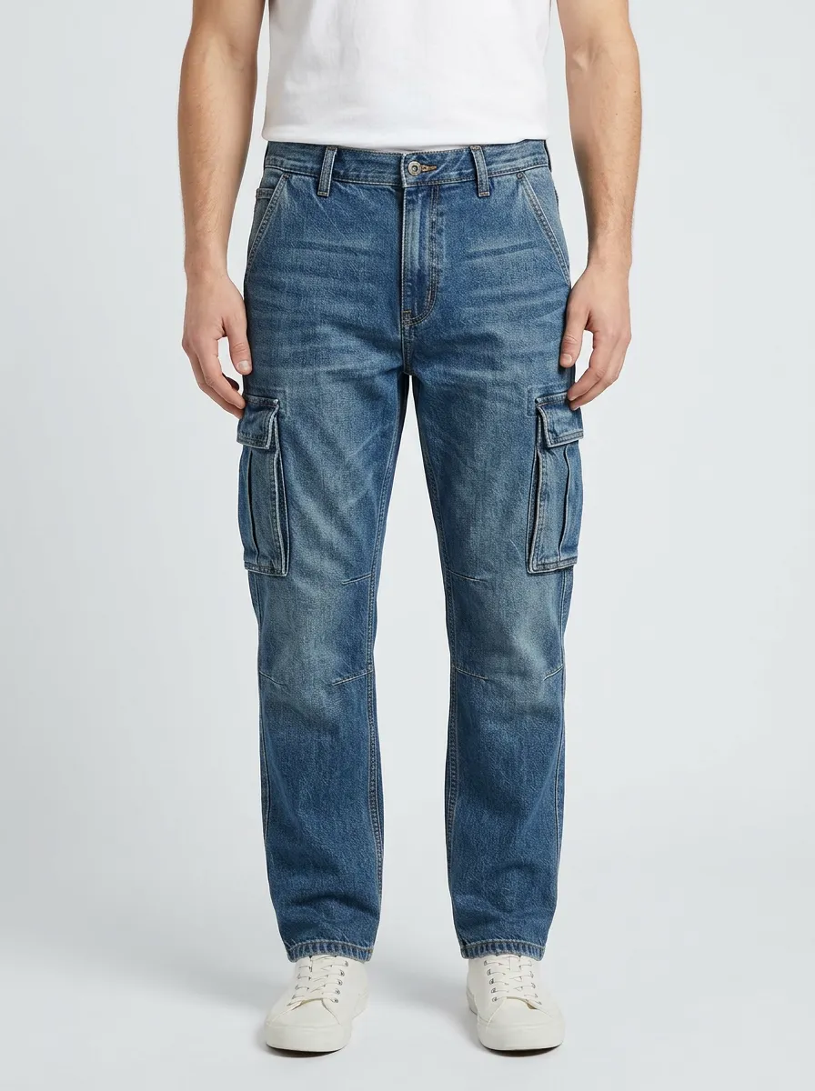 Modern Modern Structured Outdoor Denim Trousers