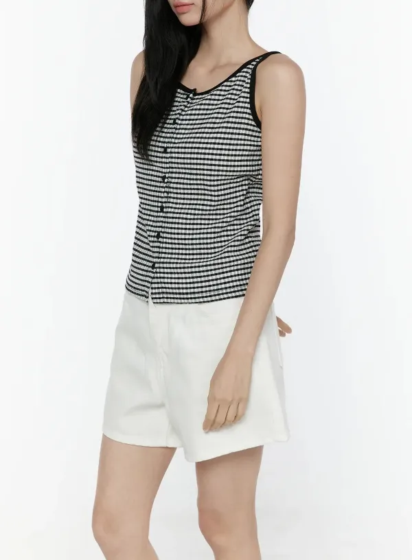 Gingham Tank Top