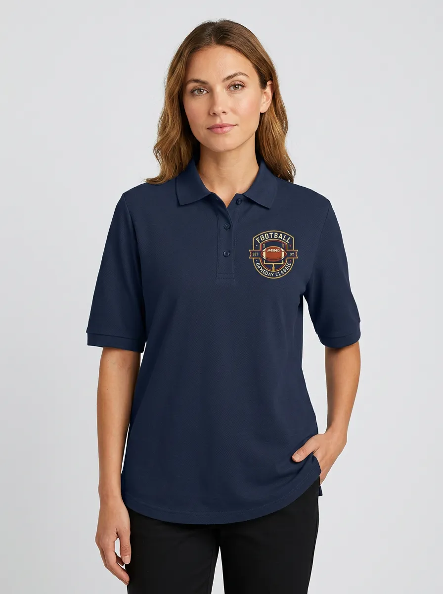 Football Inspired Casual Polo Shirt