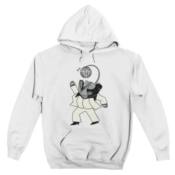 Men's Artistic Disco Monster Print Hoodie
