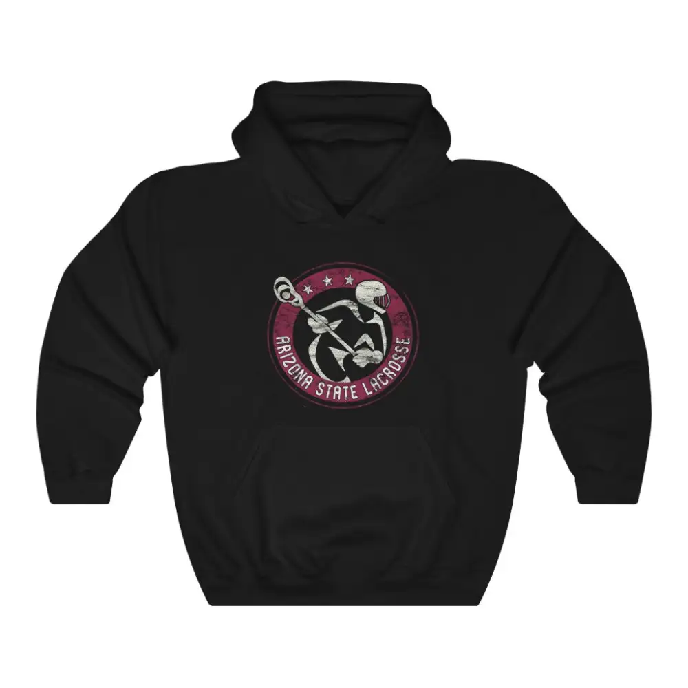 Vintage Player Lacrosse Graphic Pullover Hoodie
