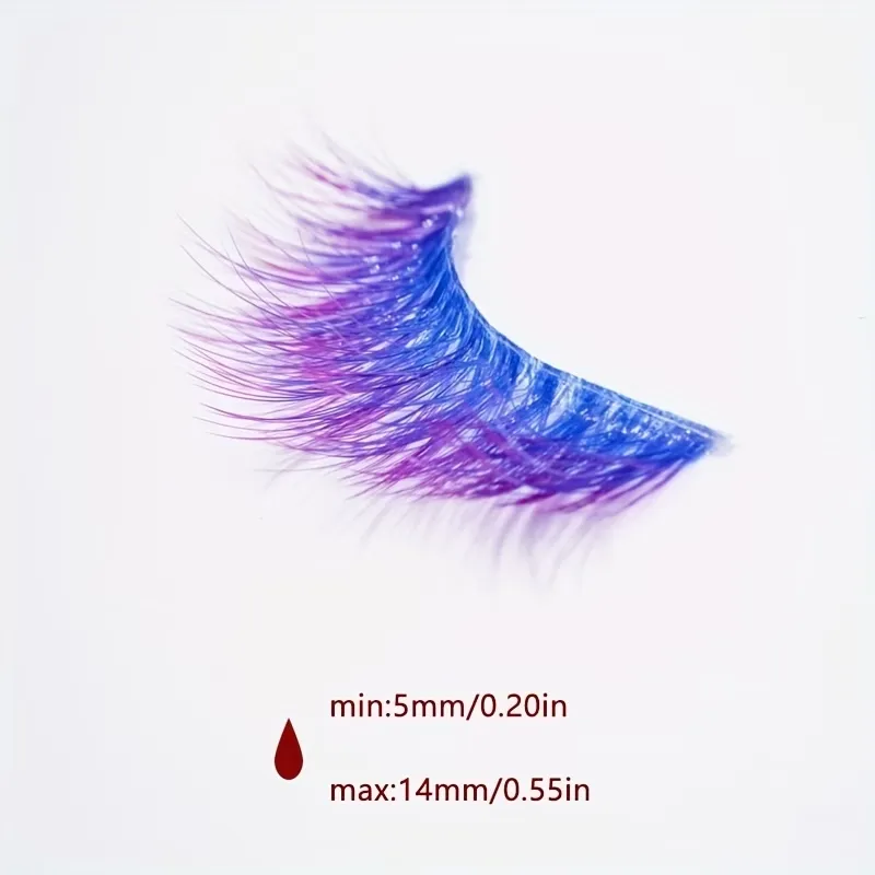 Bold Purple False Eyelashes