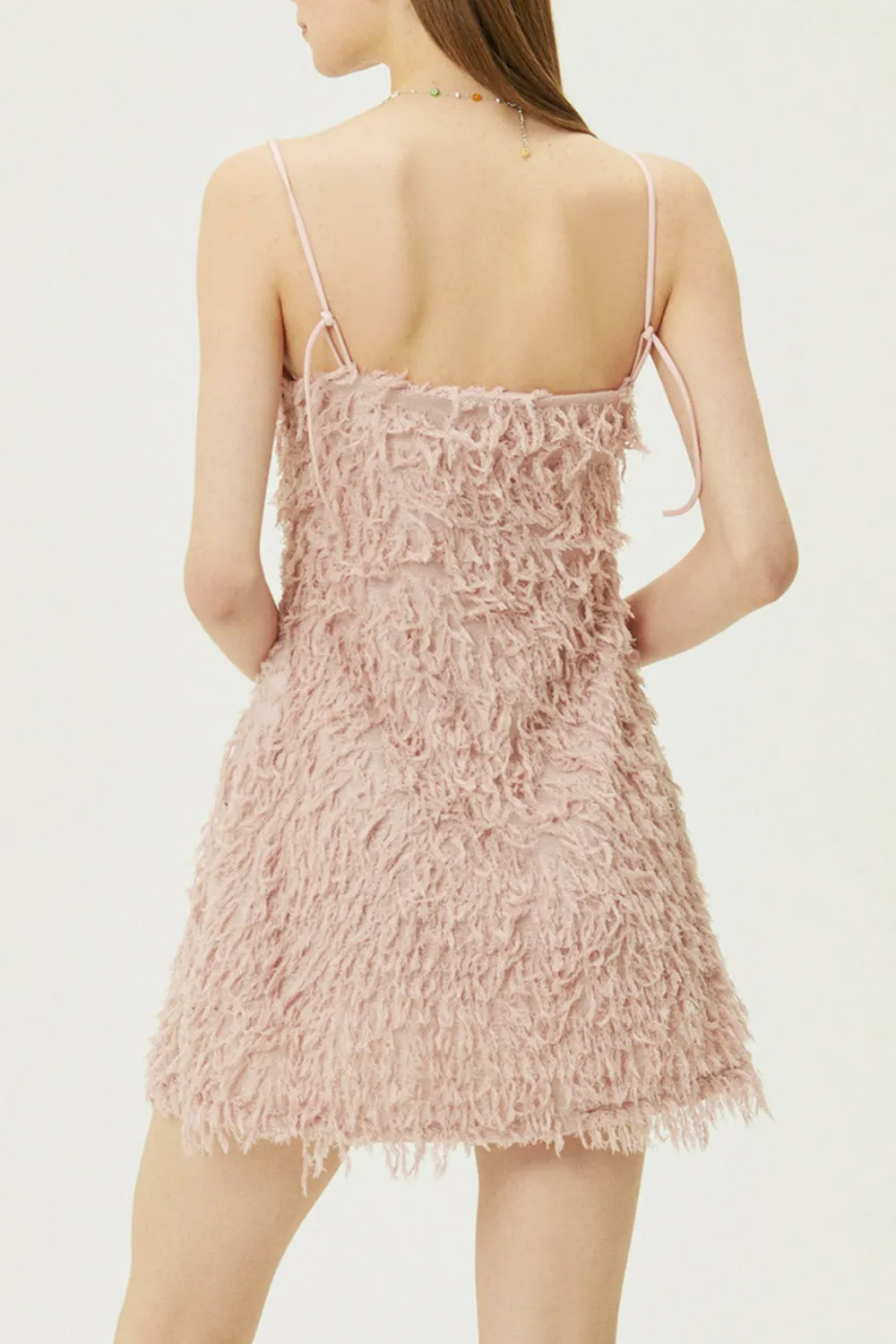 Faux Feather Dress