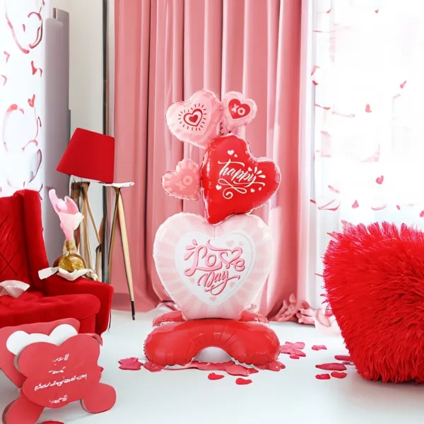 Romantic Heart Stand Balloon