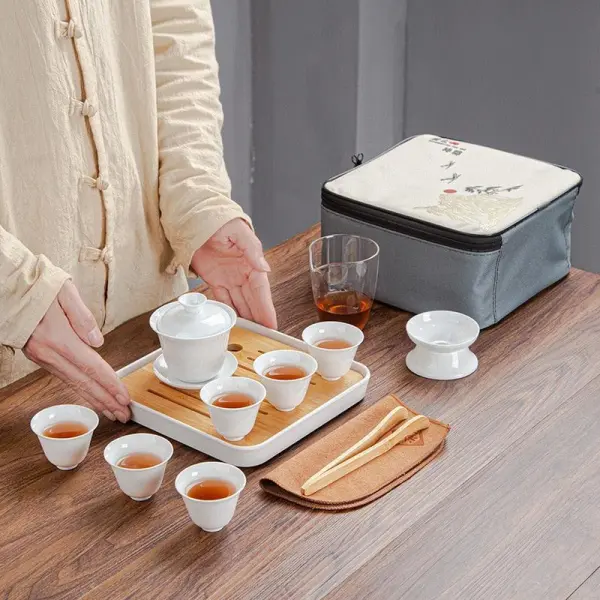 Portable Ceramic Tea Set