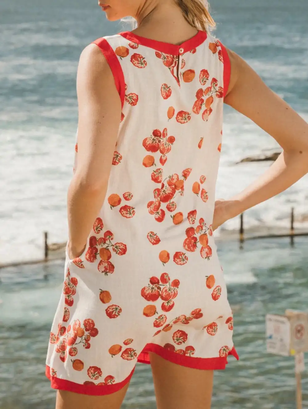 Print Sleeveless Mini Dress