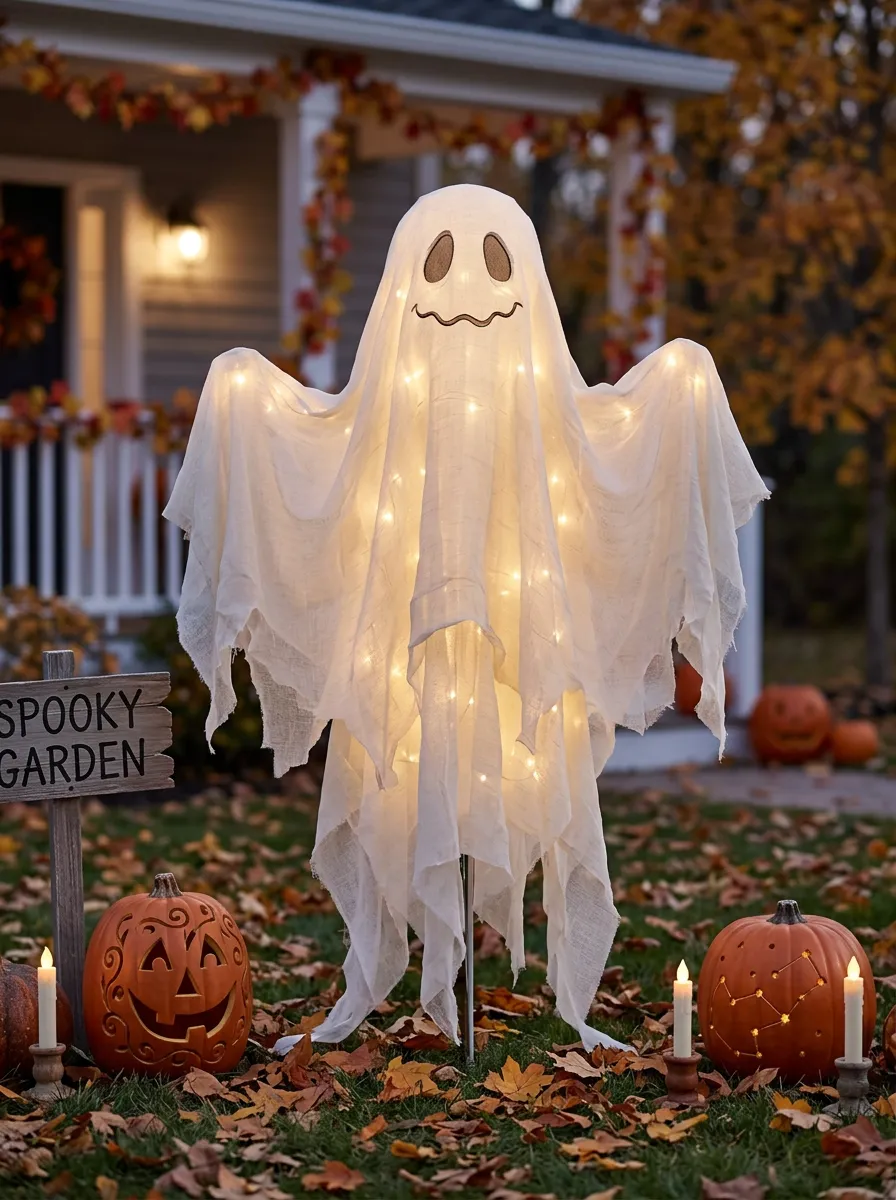 Spooky-Ghost Ghost Garden Halloween Yard Decoration