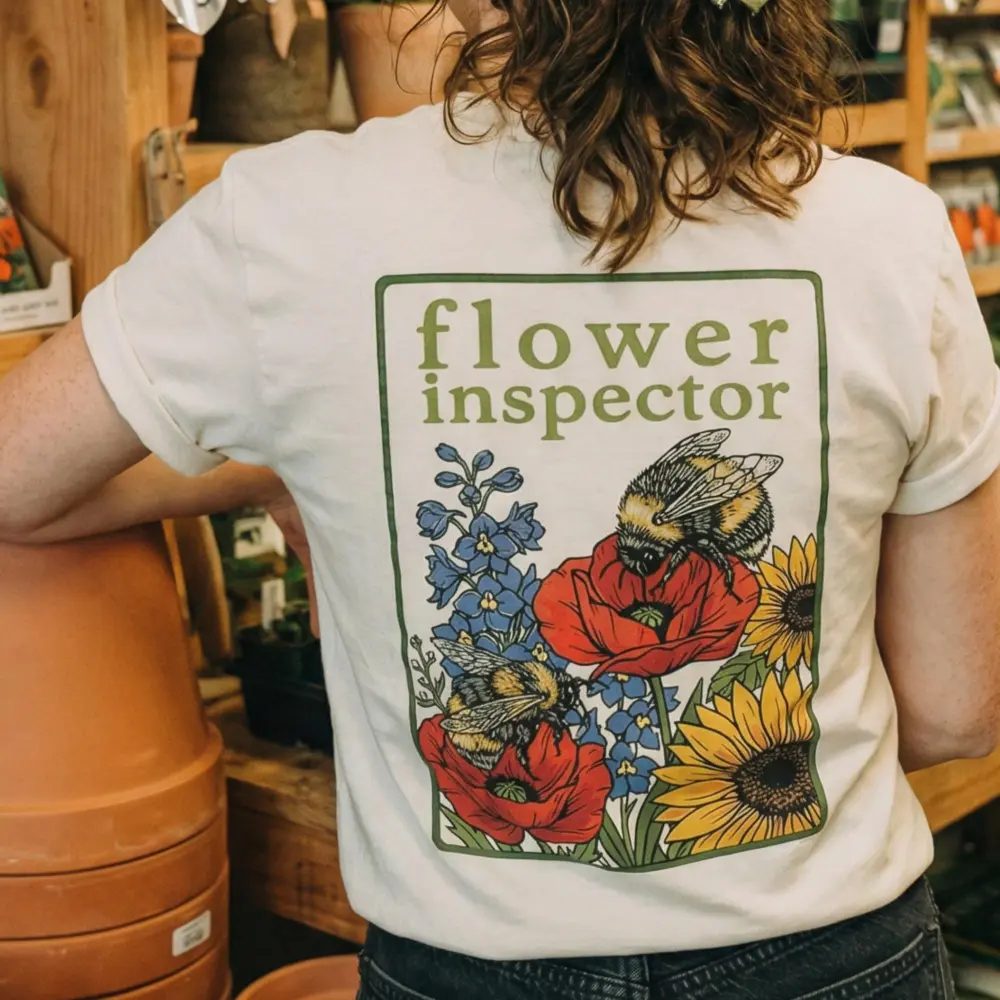 Floral Inspector Cotton Tee