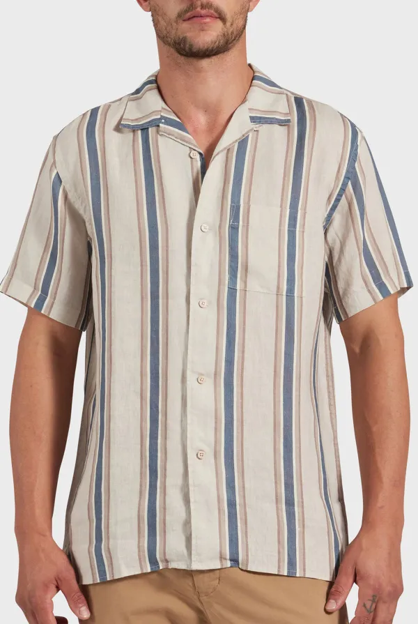 Casual Button Up Shirt-Natural