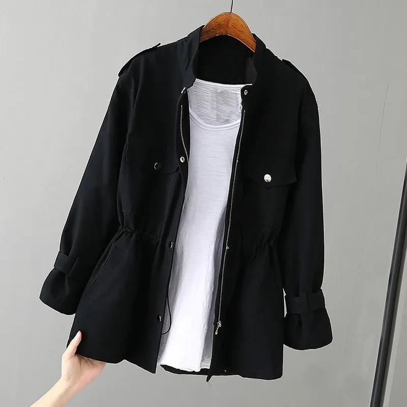 Polished Utility Jacket with Zipper