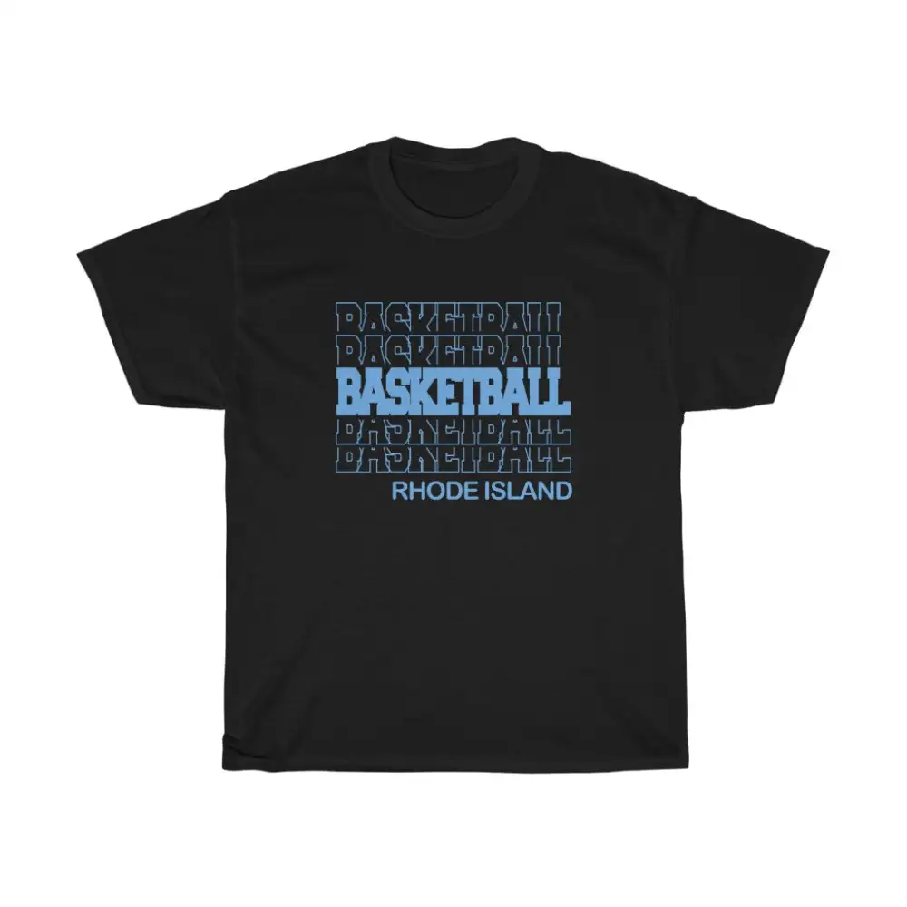 Basketball Rhode Island in Modern Stacked Lettering