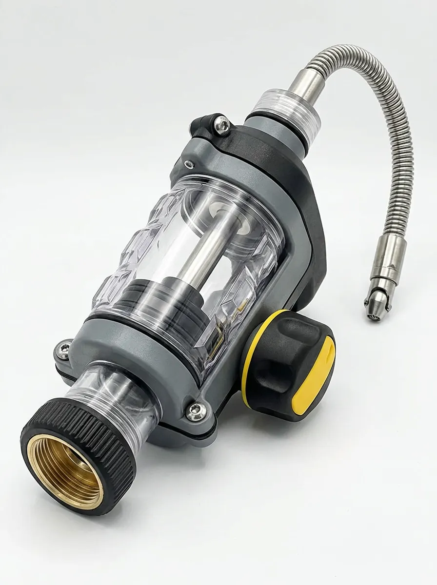 Adjustable-Flow Water Heater Flush Connector