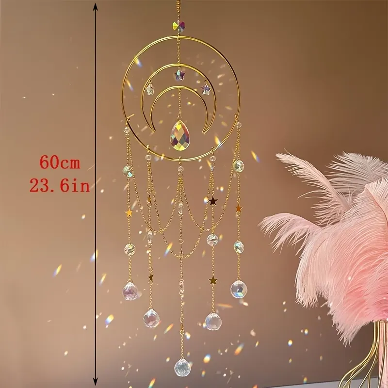 Circle Crystal Rainbow Wind Chime