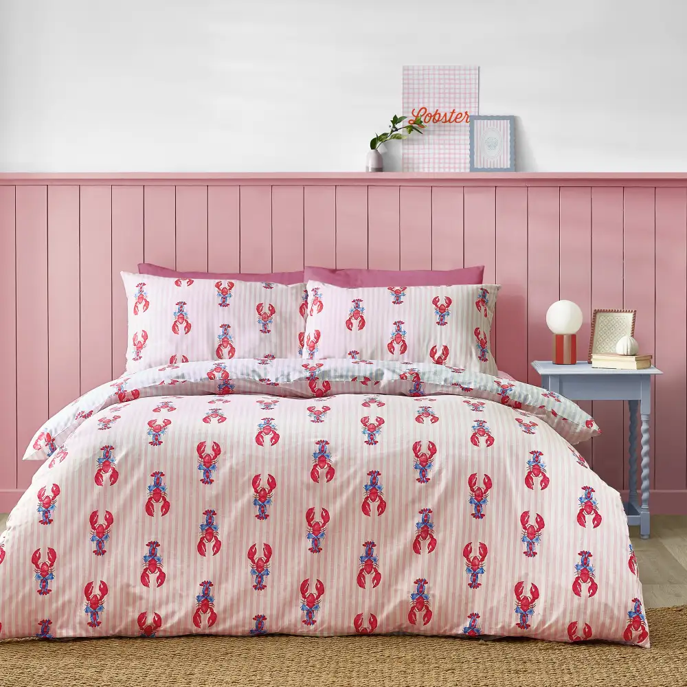 Polished Bedroom Stripe Cotton Duvet Cover Set