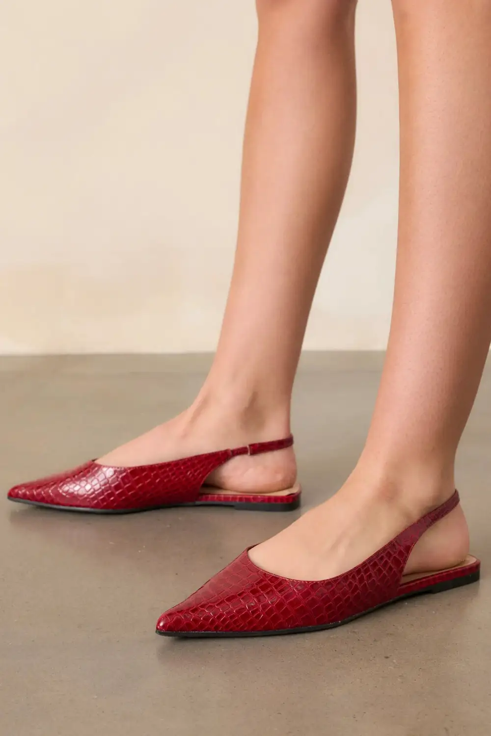Slingback Leather Casual Shoes