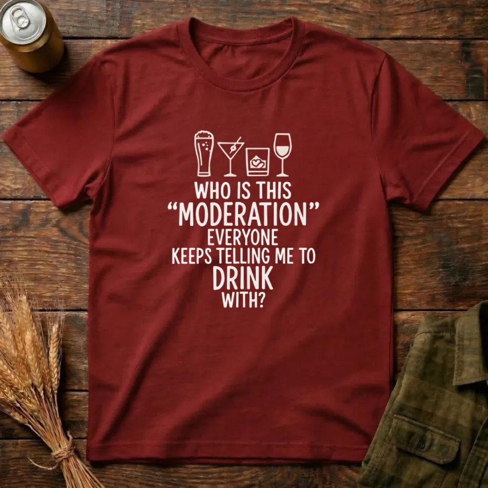 Moderation Graphic Cotton T-Shirt