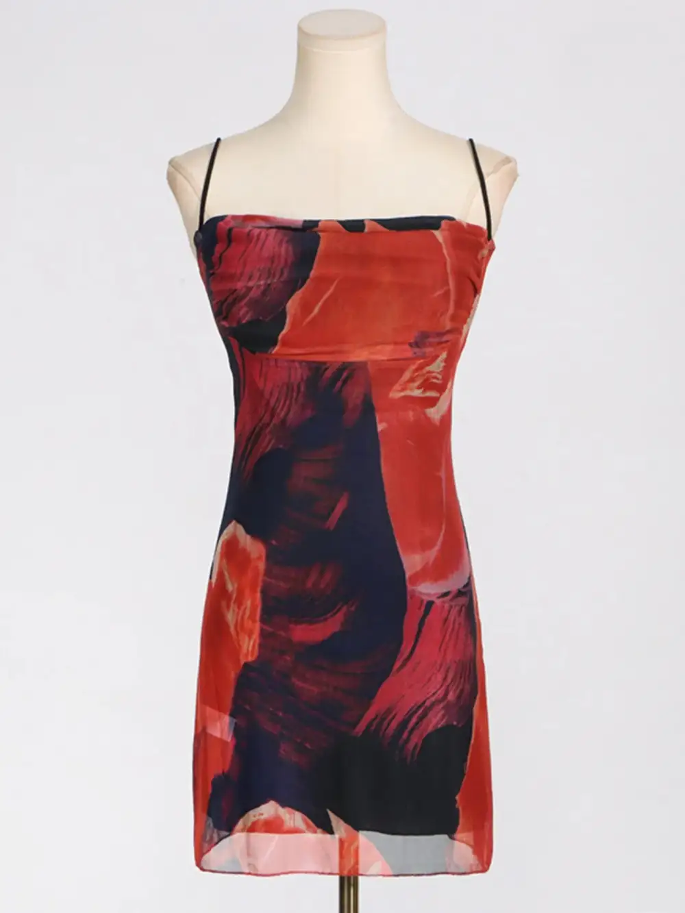 Drape Cowl Mini Dress