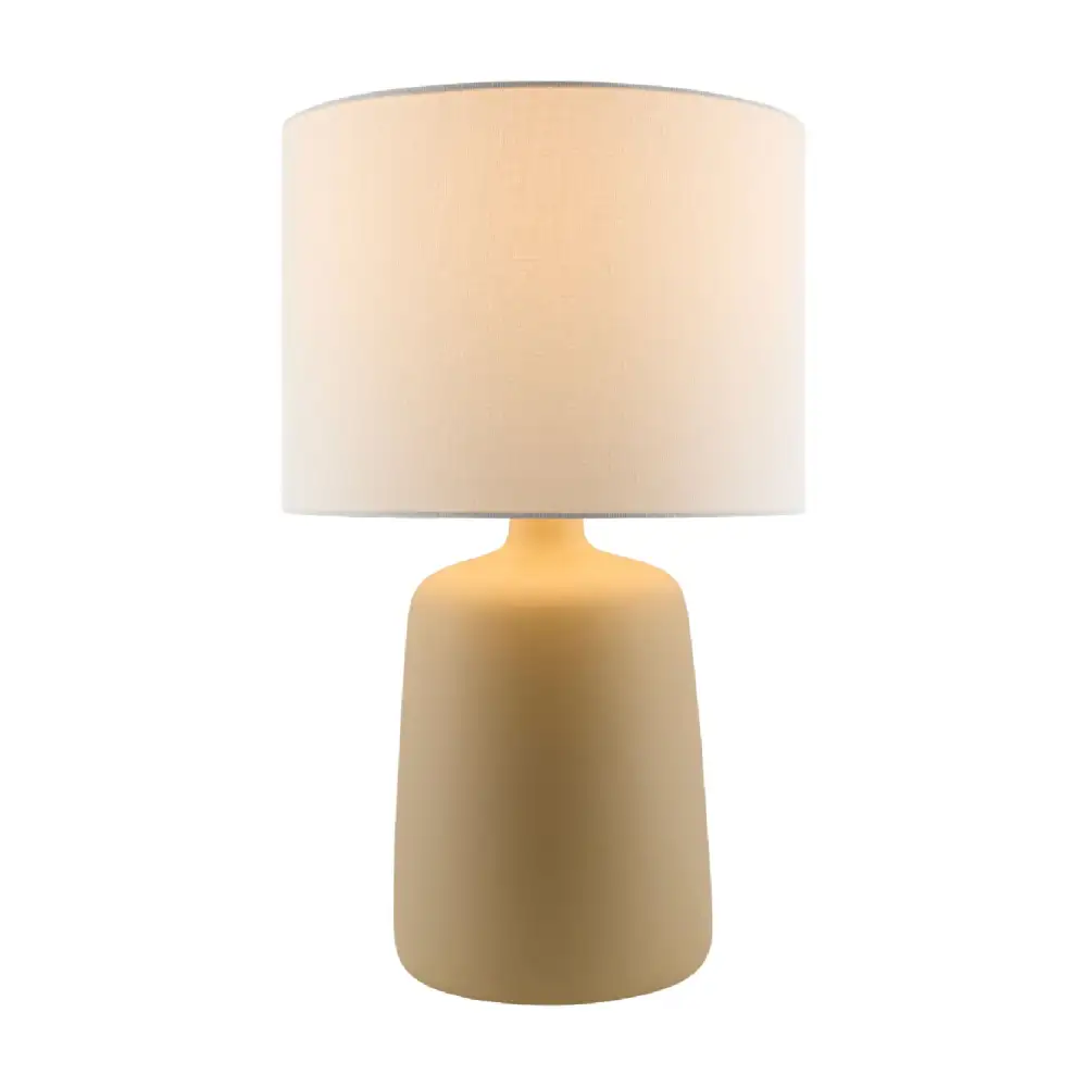 Structured Ceramic Linen Table Lamp