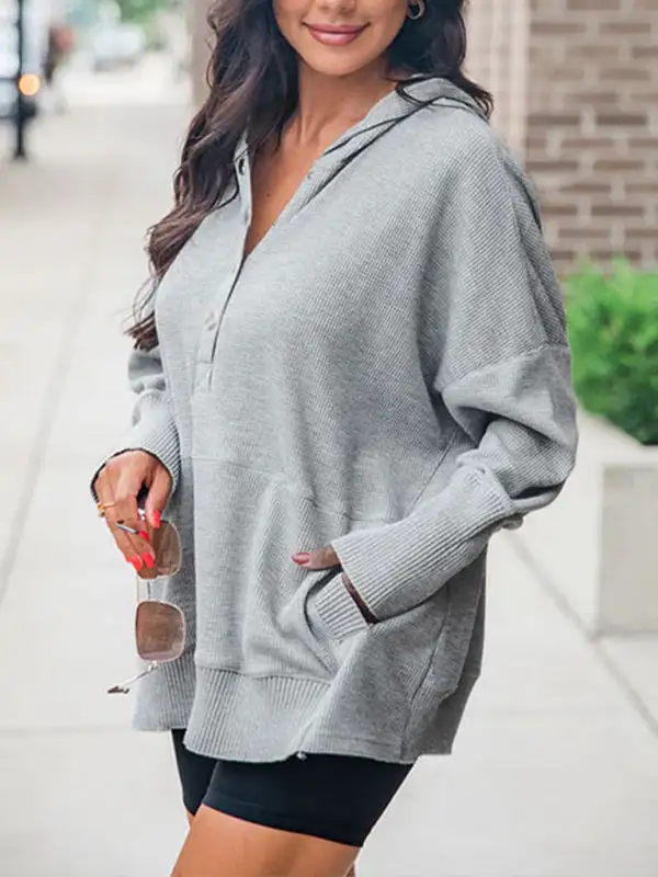 Refined Pocketed Knit Sweatshirt