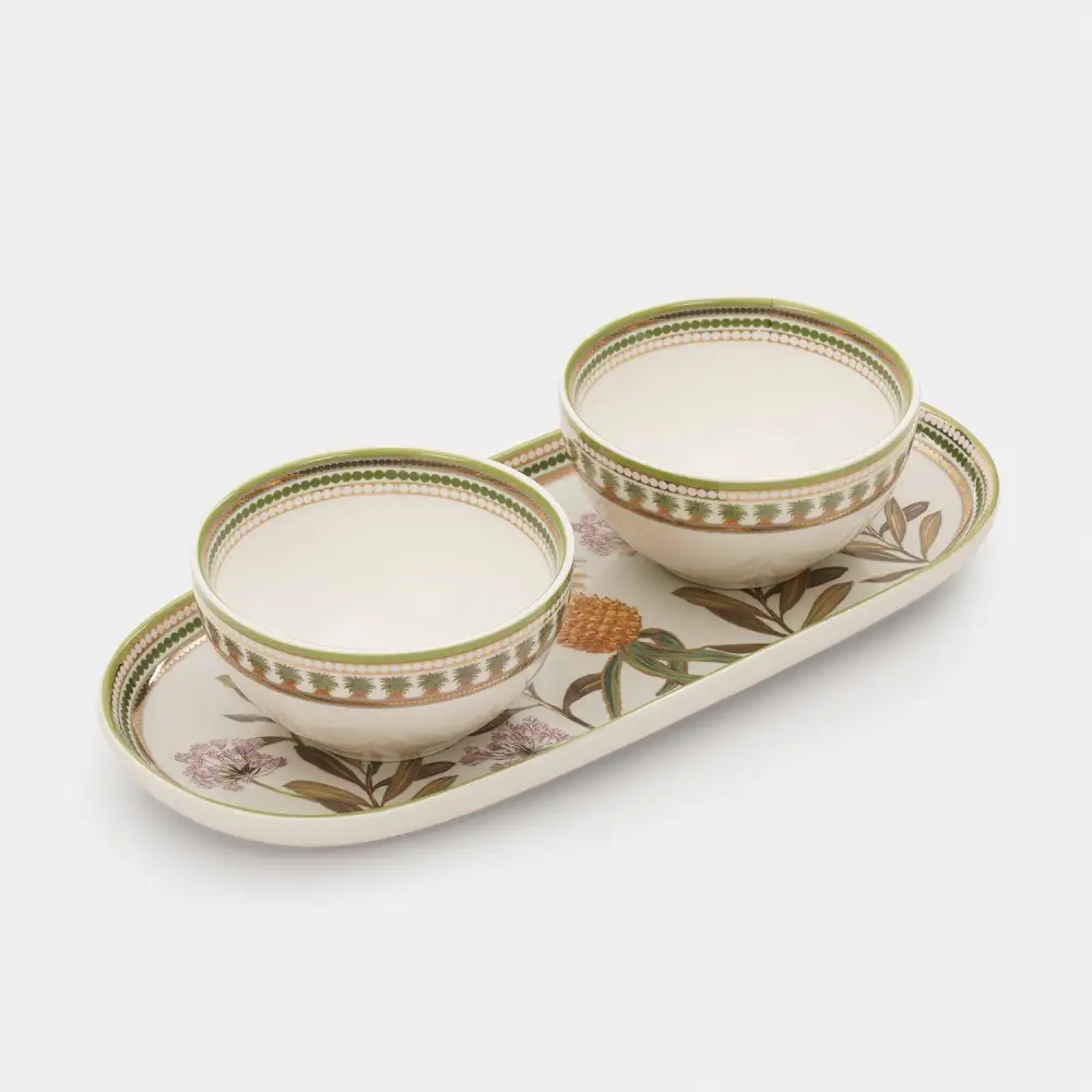 Green Porcelain Serving Set