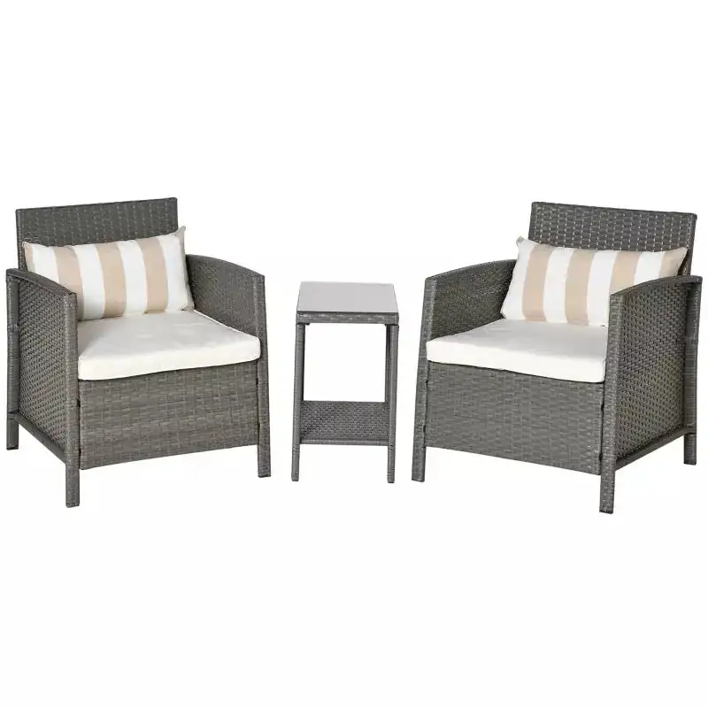 Refined Rattan Garden Bistro Set