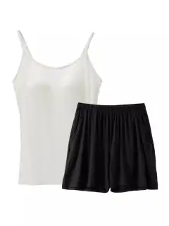 Classic Refined Pocketed Top and Shorts Matching Set
