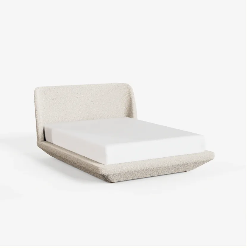 Tapered-Leg Upholstered Bed