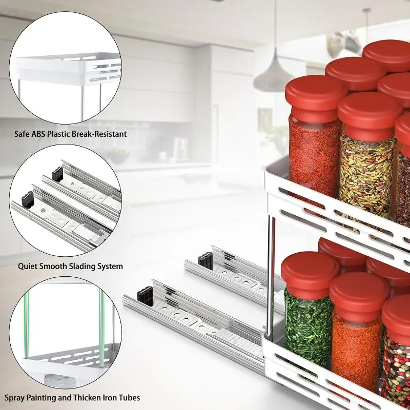 2 Tier Spice Rack Organizer