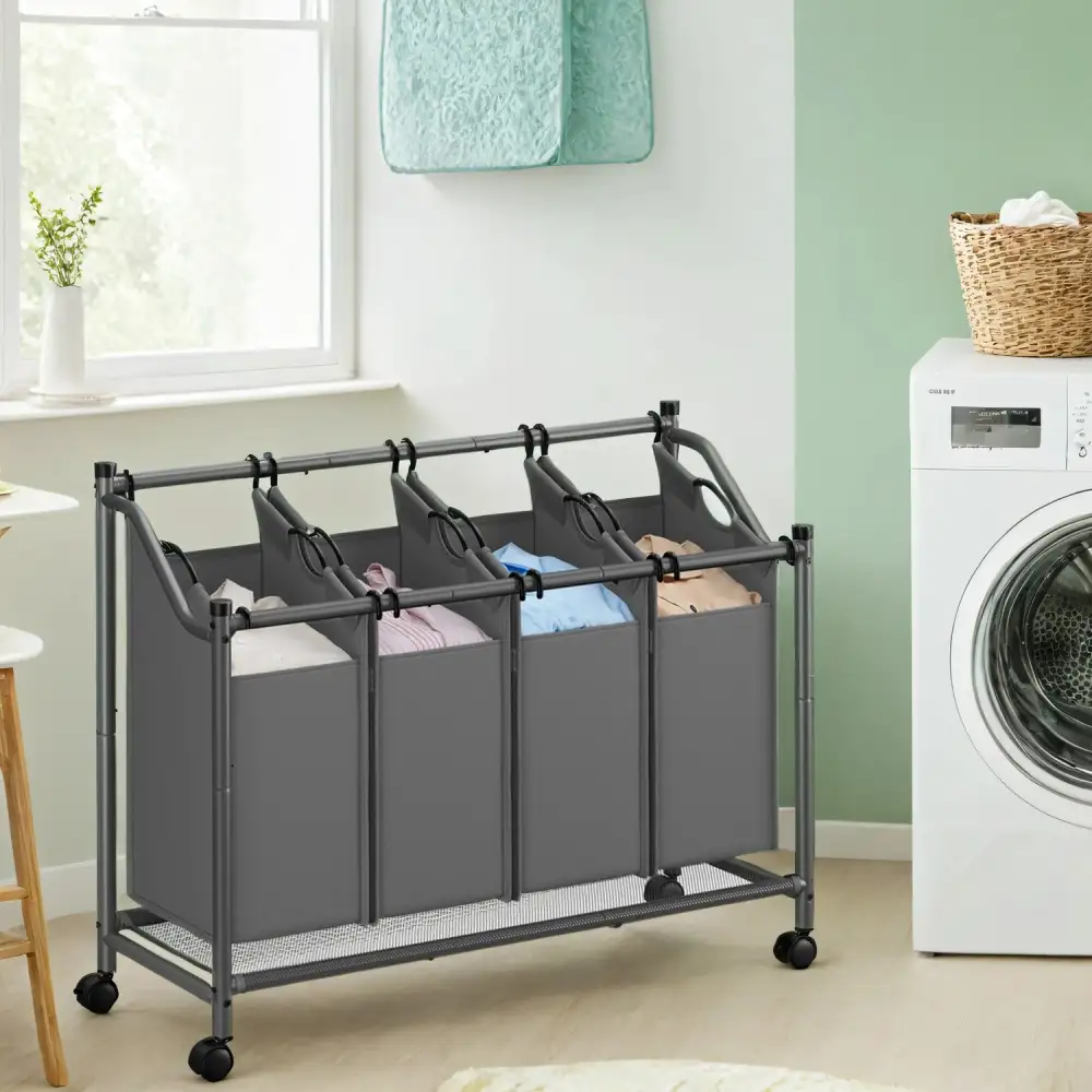 Everyday Rolling Laundry Sorting Basket
