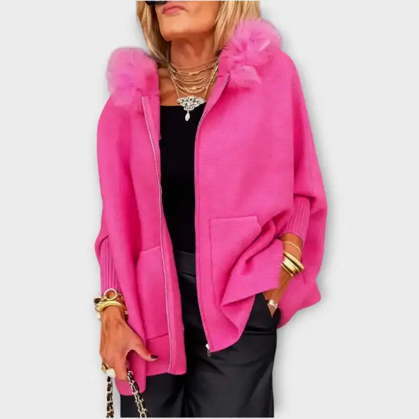 Faux Fur Hooded Coat
