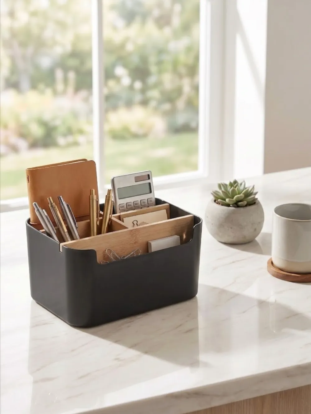 Multipurpose Desk Organizer Black