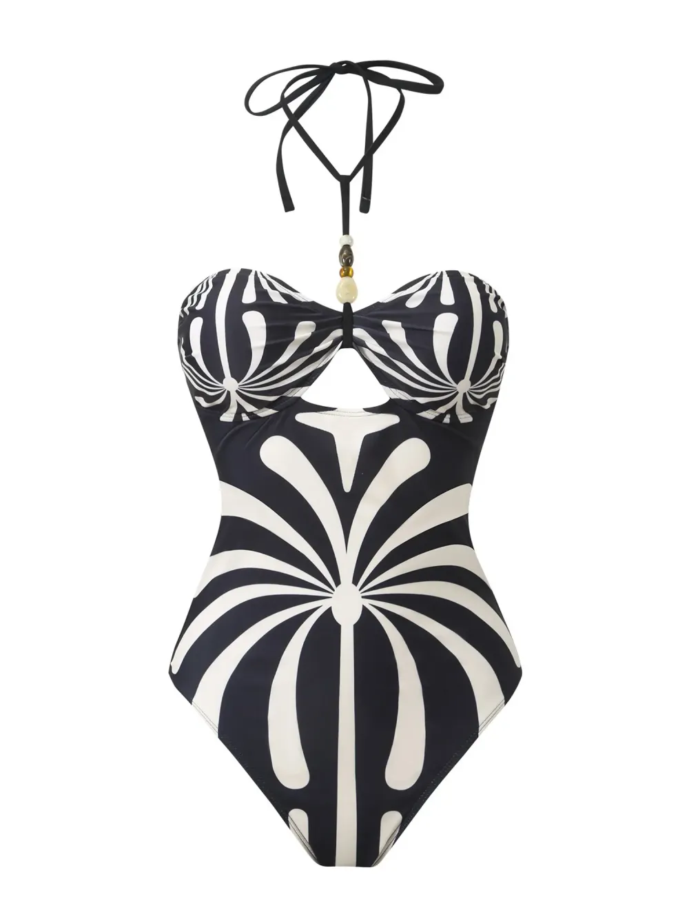 Lily Printed Cut-out Swimsuit Set