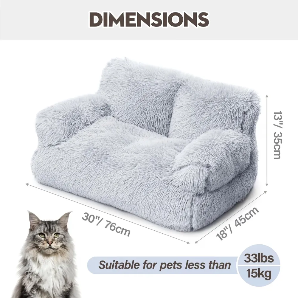 Fluffy Plush Pet Sofa Bed