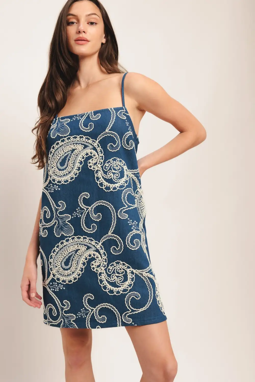 Modern Denim Mini Dress