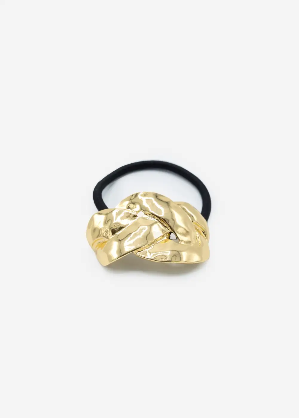 Gold Braided Look Hair Tie