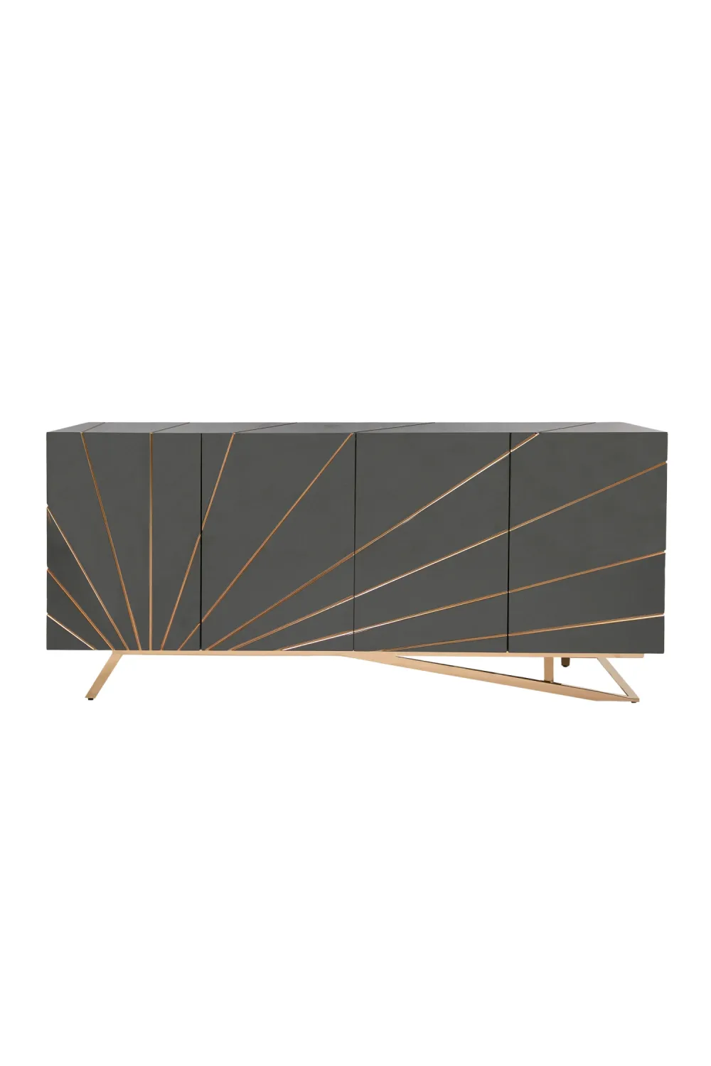 Rose Inlaid Four-Door Sideboard