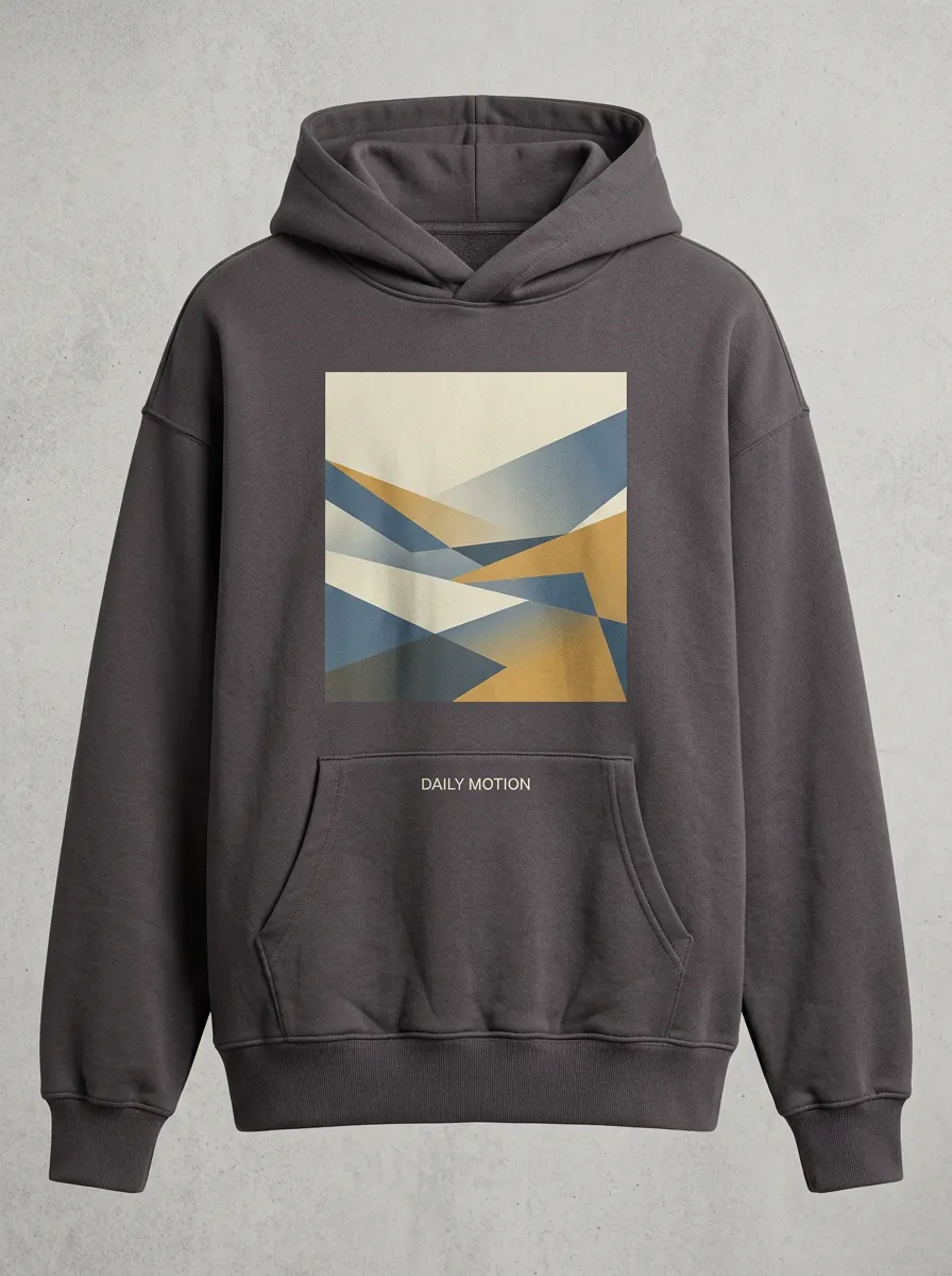 Abstract Mountain Landscape Motion Hoodie